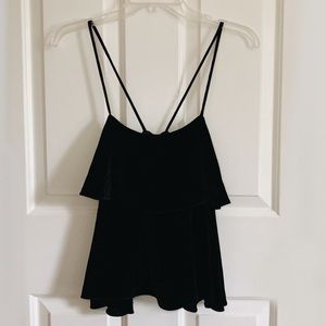 NWT Madewell Ruffle Velvet Camisole